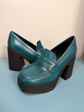 Free People Size EU 36.5 / US 6 Jade Zoe Slip On Loafers Platform Heels